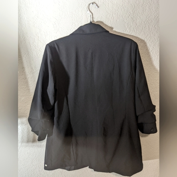 Women's Black Blazer By Point Zero - Picture 2 of 2